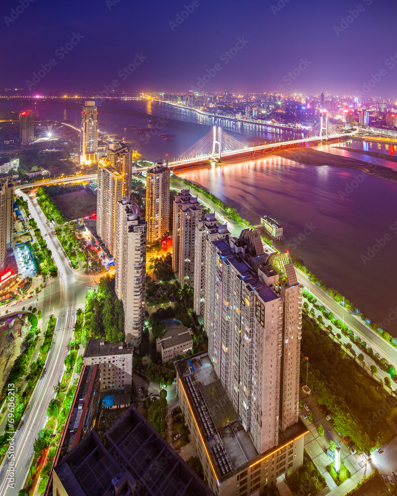 Obraz premium Bird view at Shanghai China.