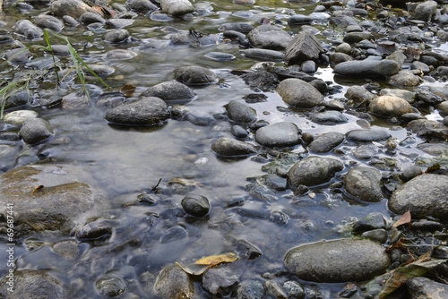 pebbles in the mountain river