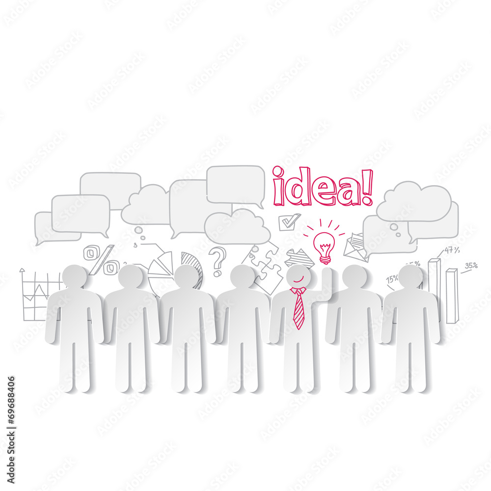 Business people communication teamwork idea vector Business people communication teamwork idea vector