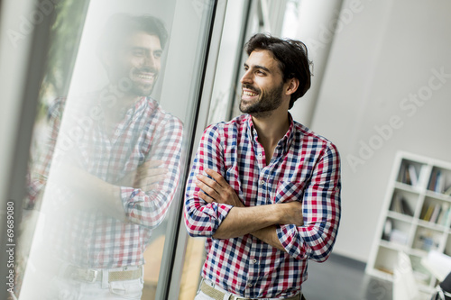 Young man in the office