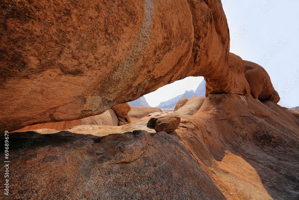 Curious rock formations in Spitzkoppe