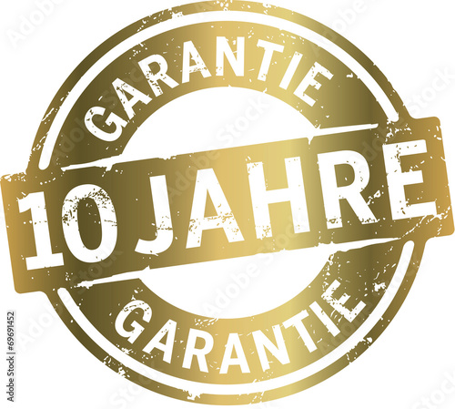 Button Siegel 10 Jahre Garantie vergoldet