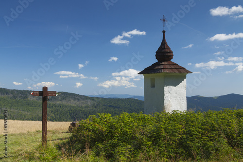 Poland, Gorce Mountains, Wayside Shrine