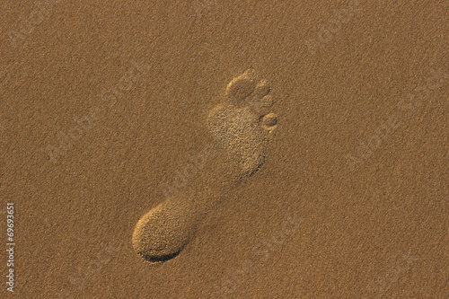 step on the sea sand