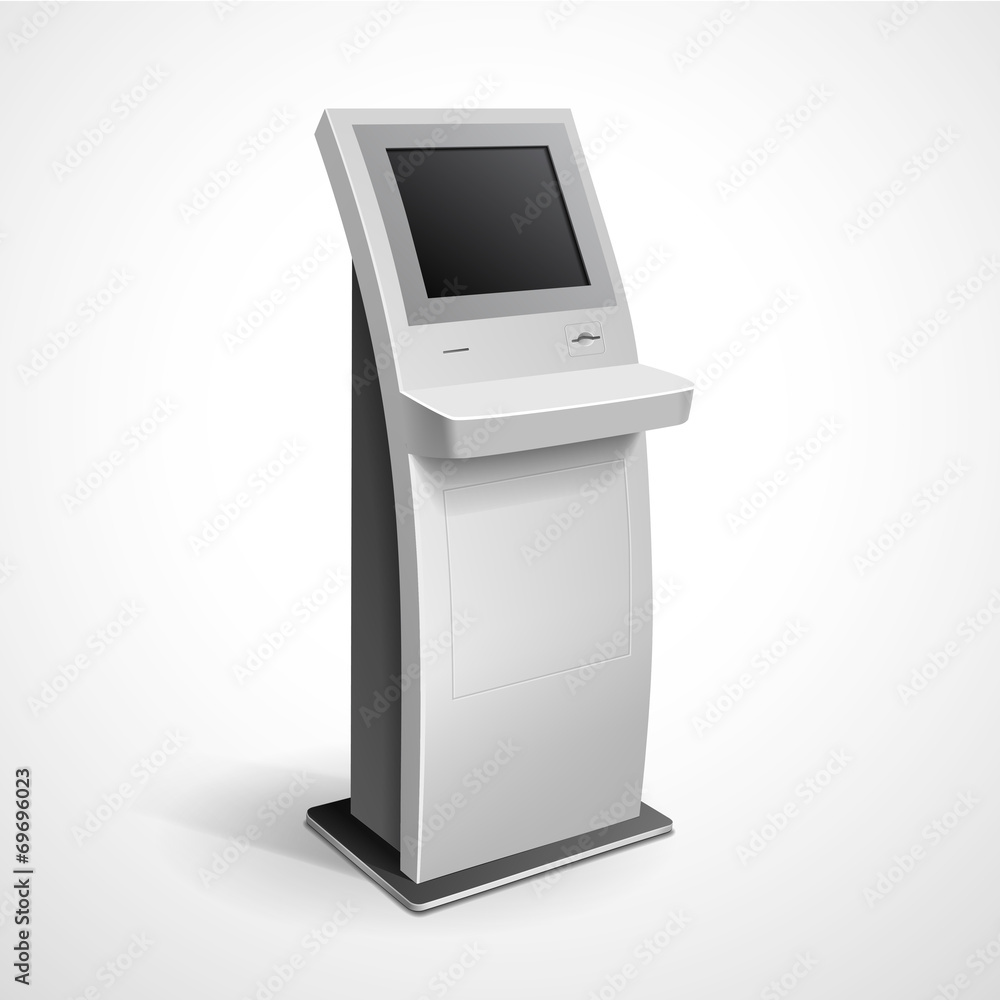 Information Display Monitor Terminal Stand Information Display Monitor Terminal Stand