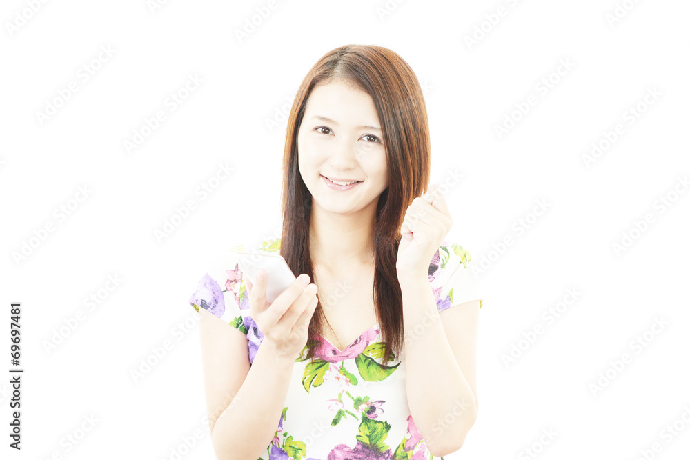 笑顔の女性 笑顔の女性