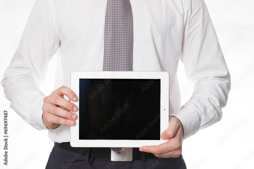 Businessman with tablet Businessman with tablet