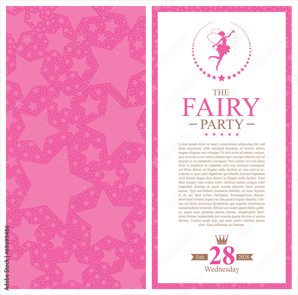 princess invitation card design