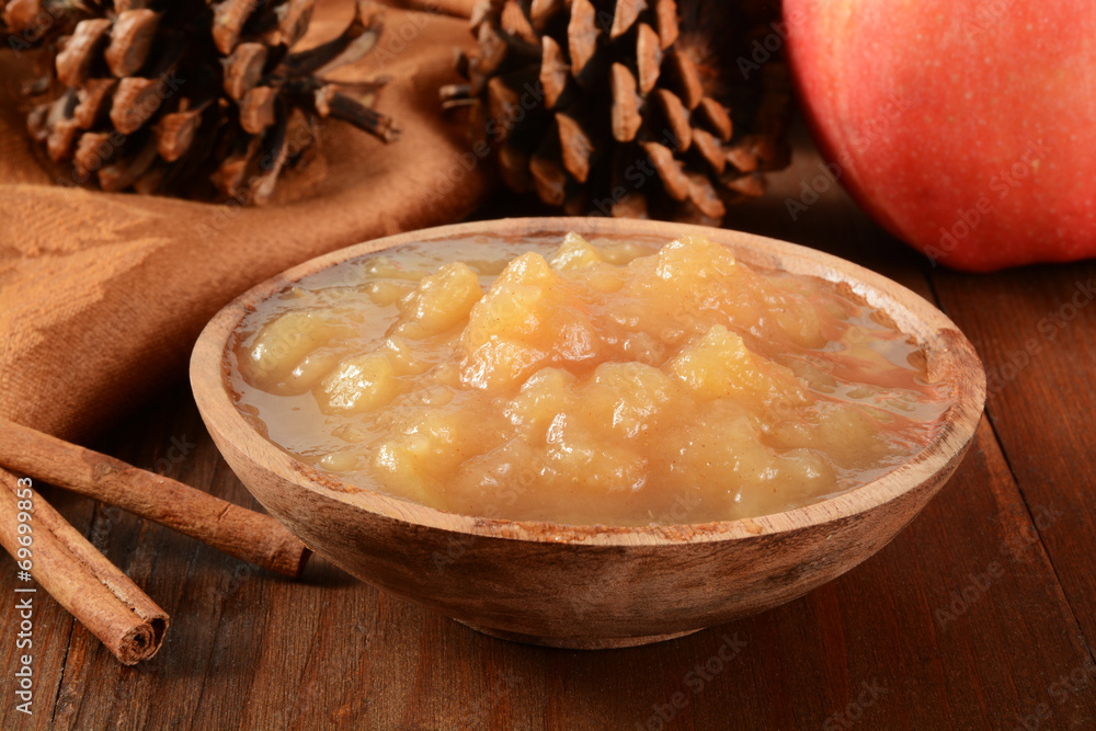 Photography chunky apple sauce