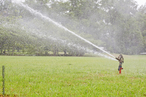 Watering garden equipment sprinkler hose for irrigation plants.
