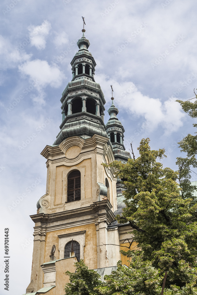 The bell tower of the church of the Franciscans