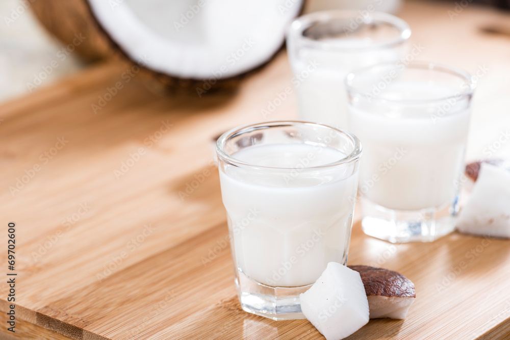 Shot Glass with Coconut Liqueur