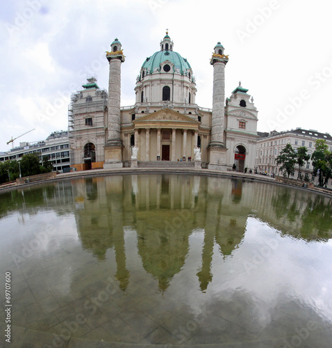 church in KARLSPLATZ in Vienna Austria