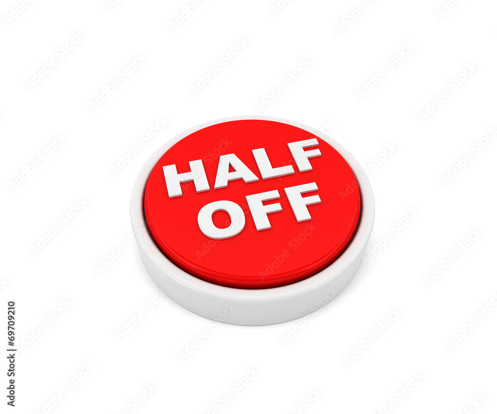 Half off button Half off button