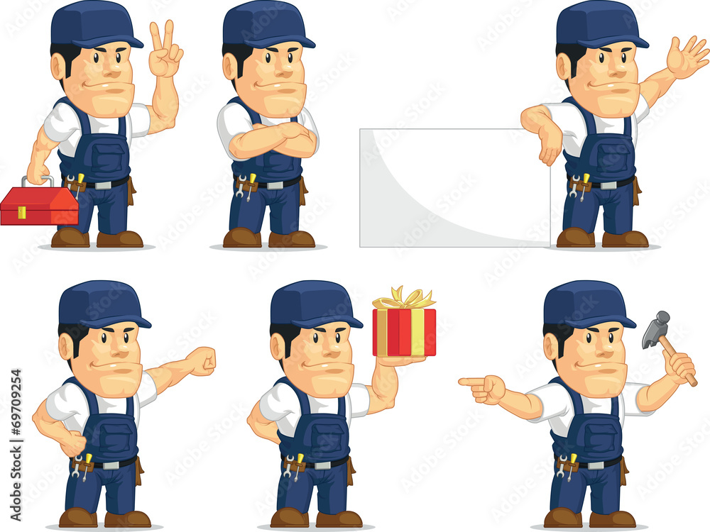 Strong Mechanic Mascot 2 Strong Mechanic Mascot 2