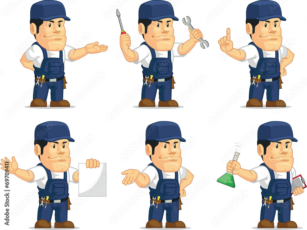 Strong Mechanic Mascot 1 Strong Mechanic Mascot 1