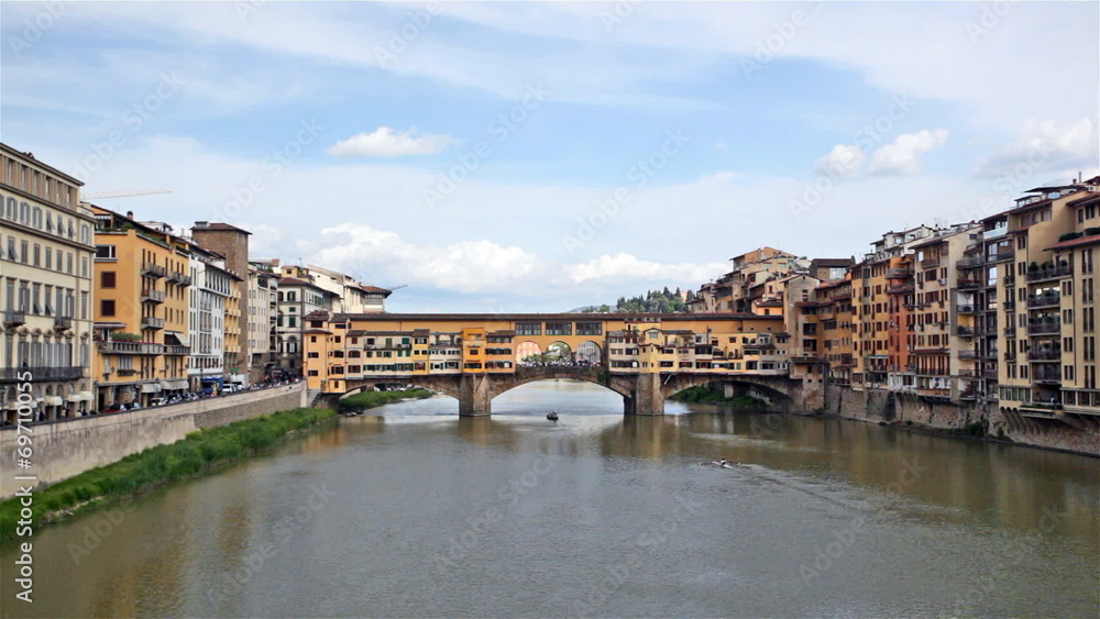 View of Gold (Ponte Vecchio) Bridge in Florence View of Gold (Ponte Vecchio) Bridge in Florence