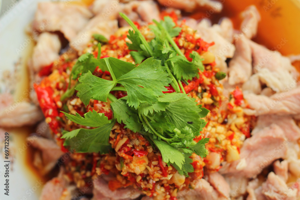 pork spicy lemon - asia food pork spicy lemon - asia food