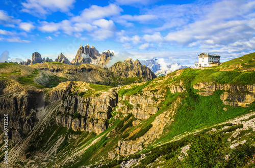 Italian Dolomites landscape, Dolomites Mountains, Italy