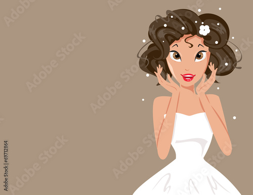 happy bride