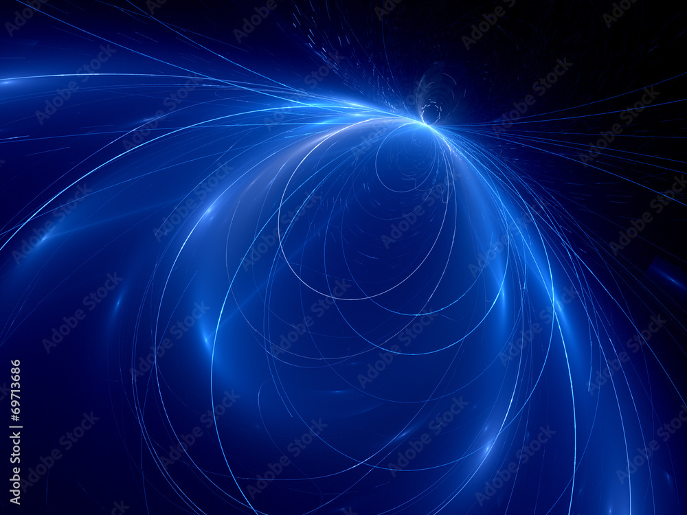 Naklejka premium Glowing curves