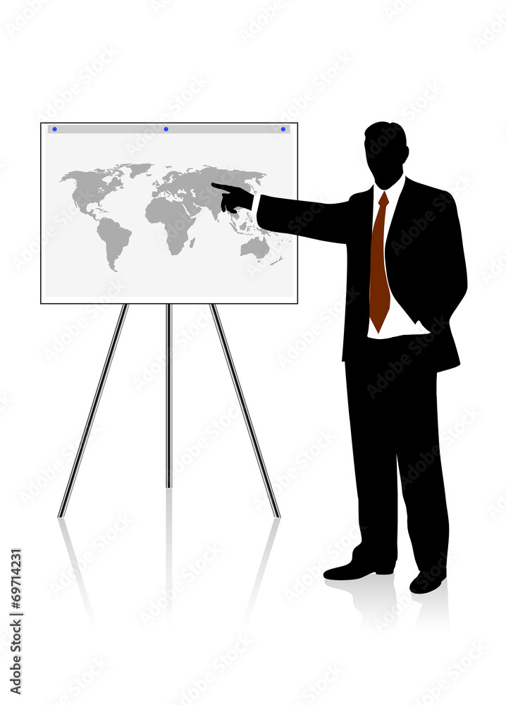 presentation of the businessman is presented presentation of the businessman is presented