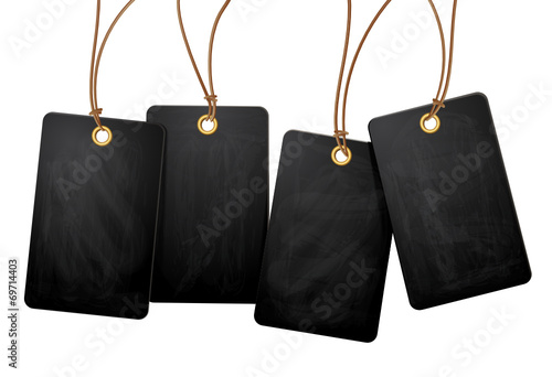 4 hängende Blackboard - Plaketten