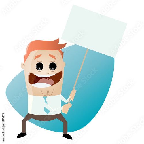 demo demonstrant cartoon streik business