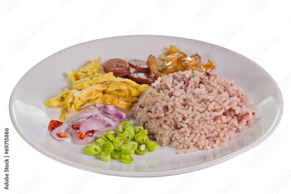 Rice Mixed with Shrimp paste Rice Mixed with Shrimp paste