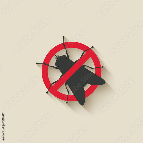fly warning sign