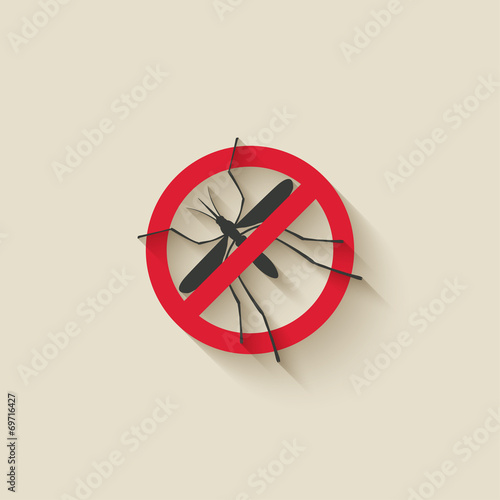 mosquito warning sign