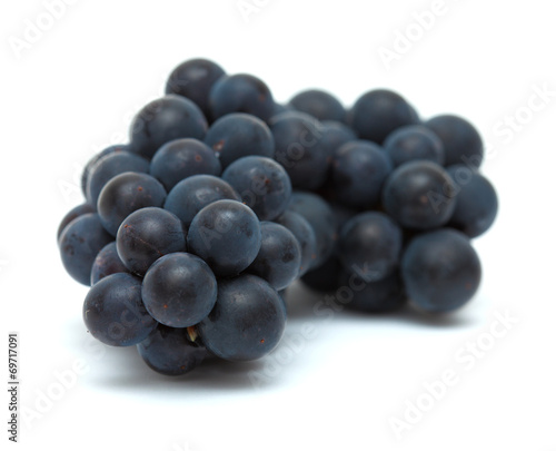 black grapes isolated