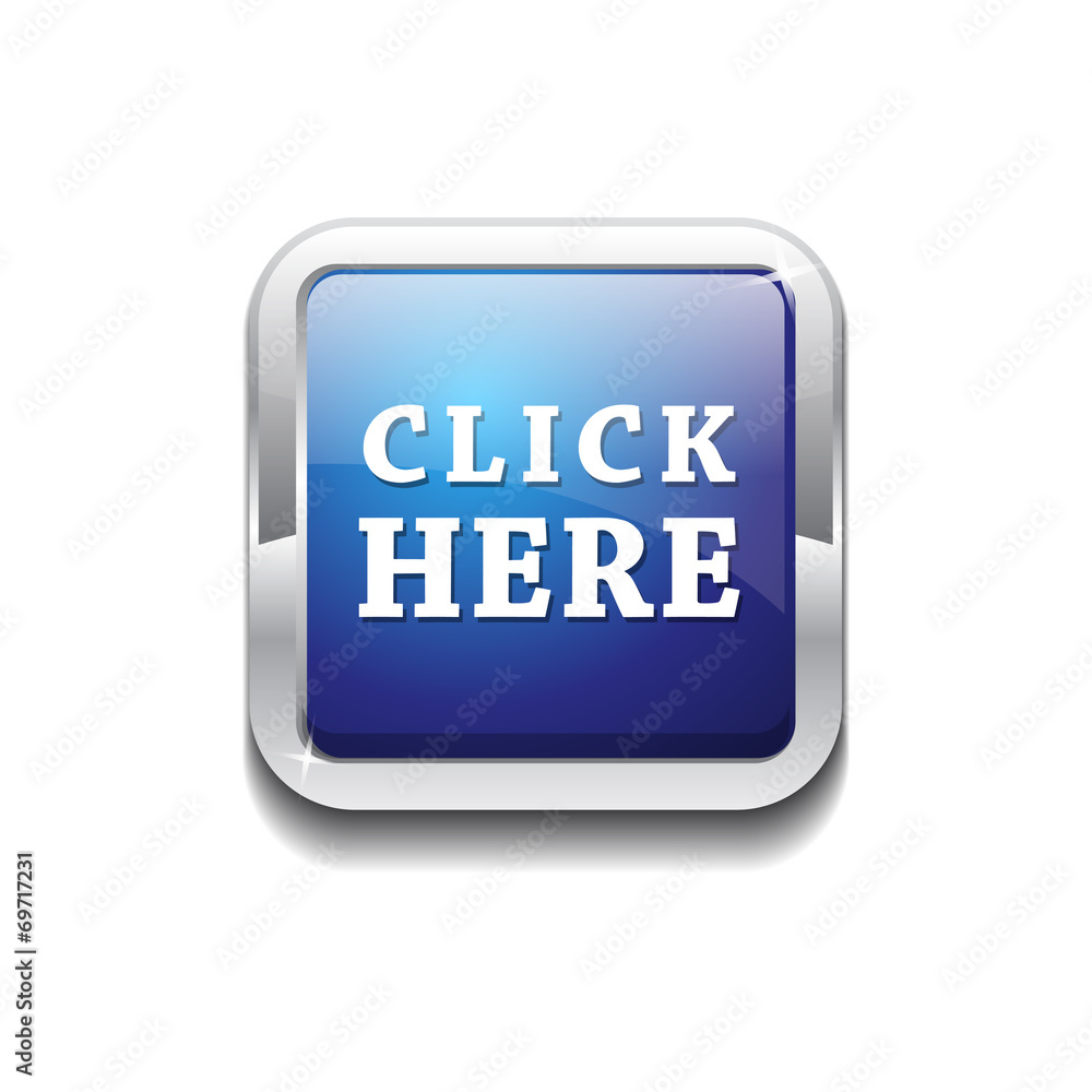 Click Here Vector Icon Button Click Here Vector Icon Button