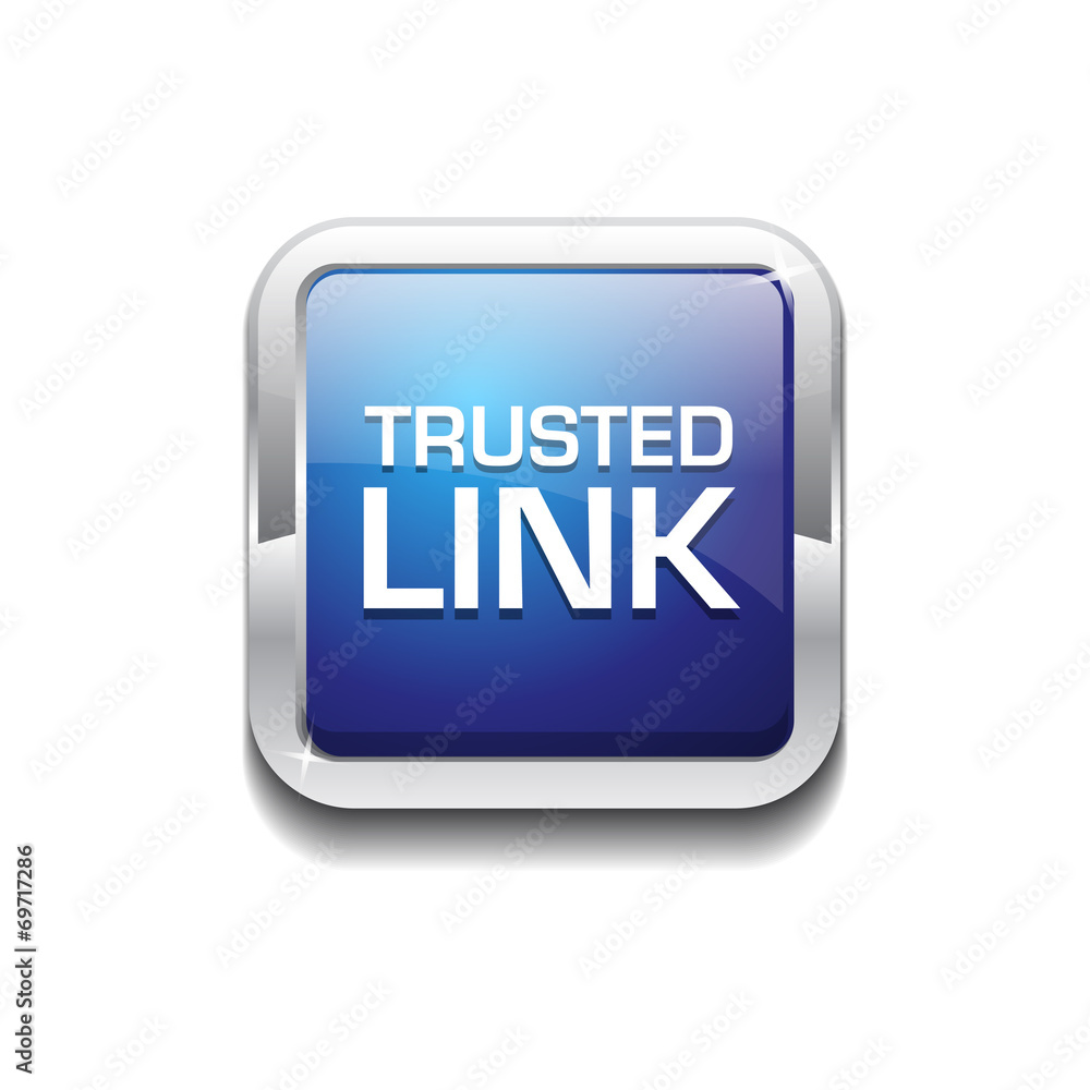 Trusted Link Glossy Shiny Rounded Corner Vector Button Trusted Link Glossy Shiny Rounded Corner Vector Button