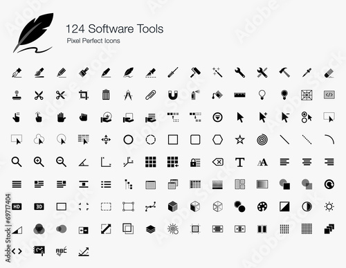 124 Software Tools Pixel Perfect Icons