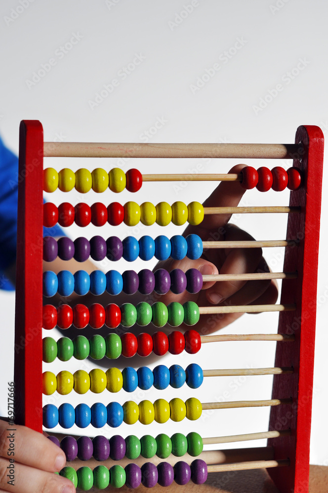 Naklejka premium Wooden Abacus