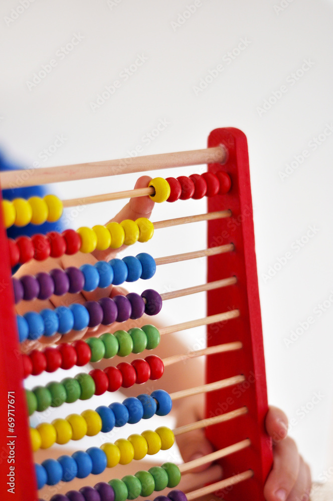 Naklejka premium Wooden Abacus