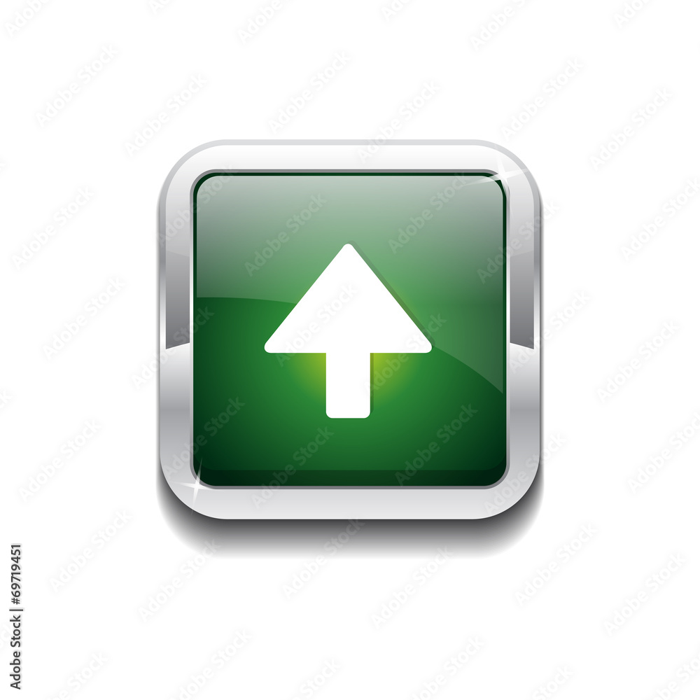 Up Key Rounded Rectangular Vector Green Web Icon Button Up Key Rounded Rectangular Vector Green Web Icon Button