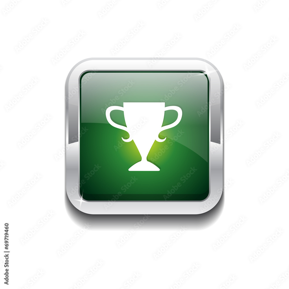Cup Rounded Rectangular Vector Green Web Icon Button Cup Rounded Rectangular Vector Green Web Icon Button