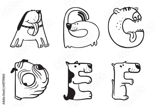 dogs alphabet
