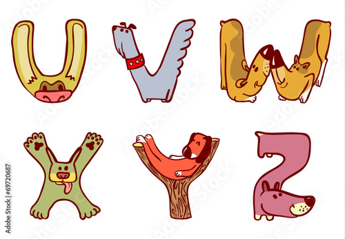 dogs alphabet