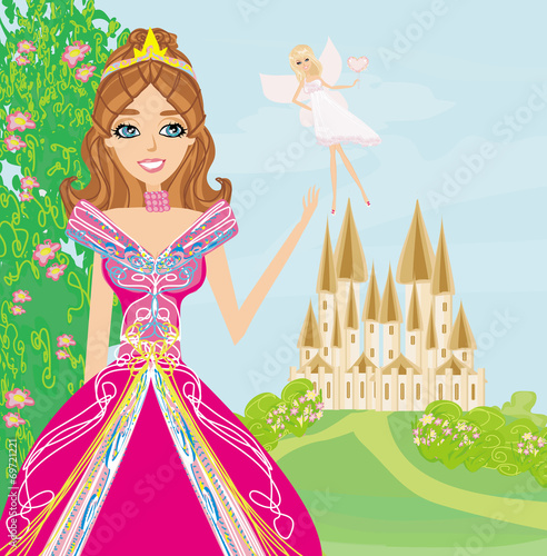 Beautiful princess and fairy