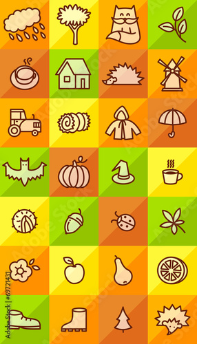 Autumn icons