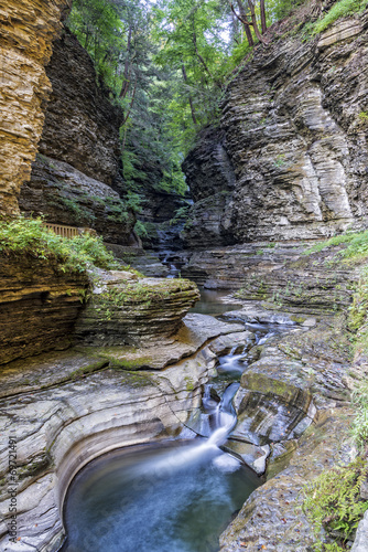 Watkins Glen Gorge In Early Morning Light photo