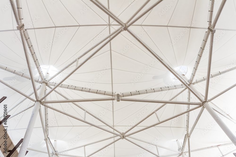 Fototapeta premium steel structure of modern building roof