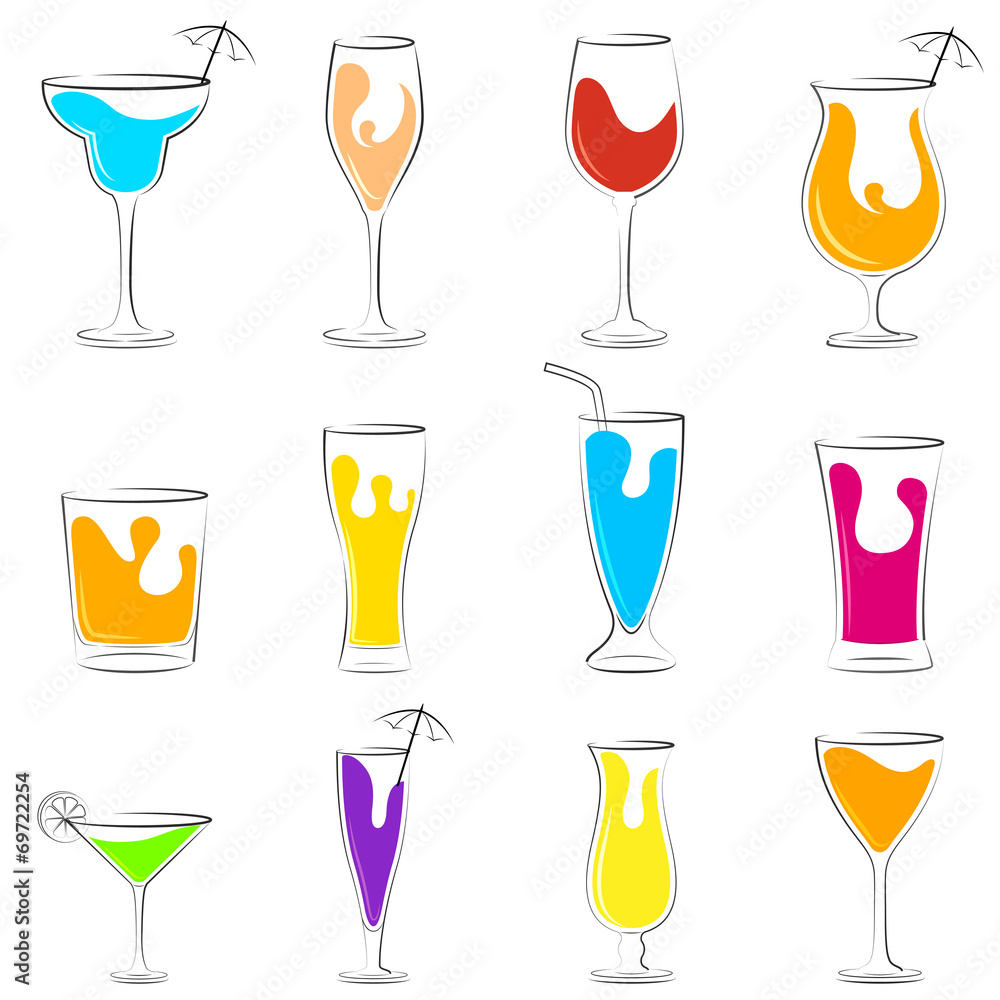 Cocktail and Beverage drink set Cocktail and Beverage drink set