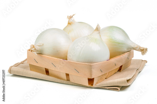 white onion salad isolated
