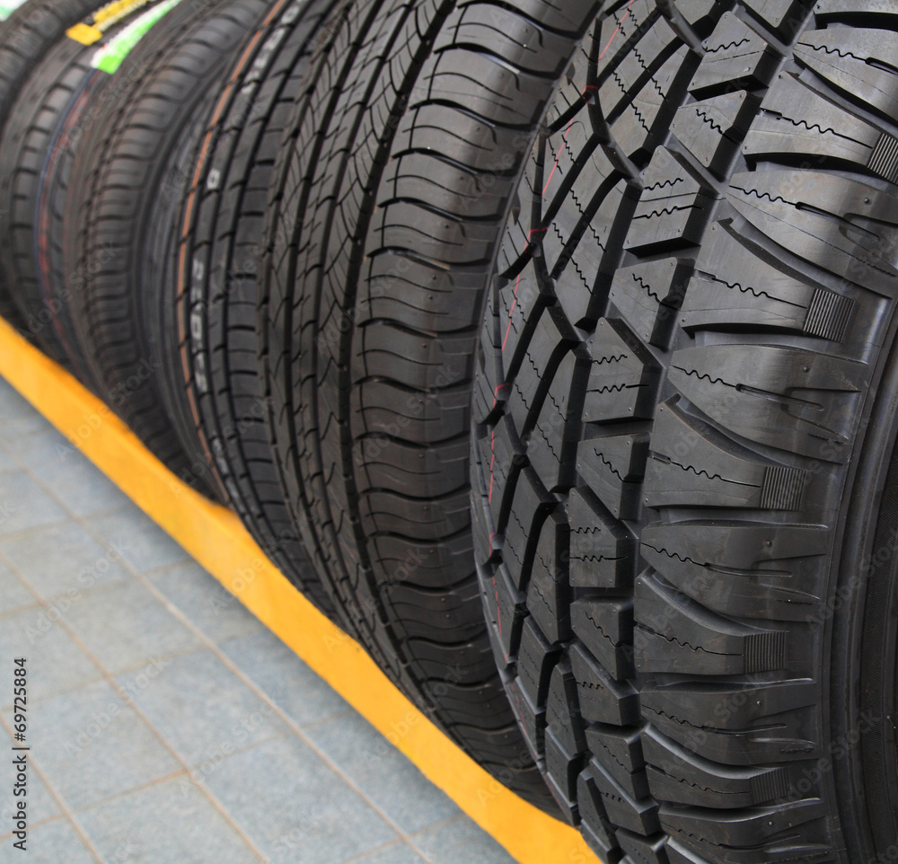 new tires for sale at a tire store Stock Photo Adobe Stock