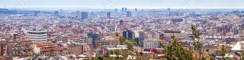Top panoramic view of Barcelona