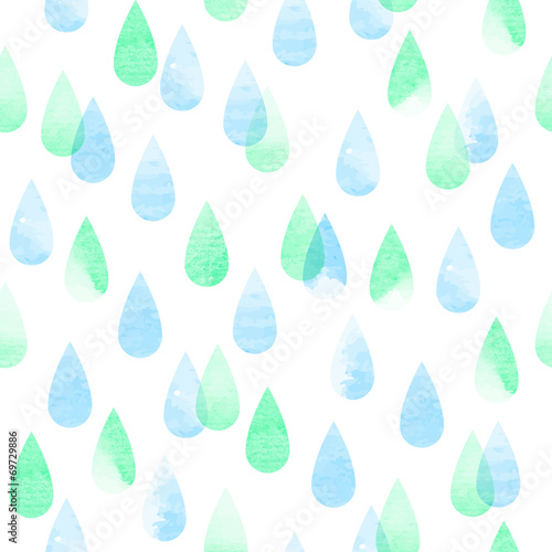 Rainy seamless pattern